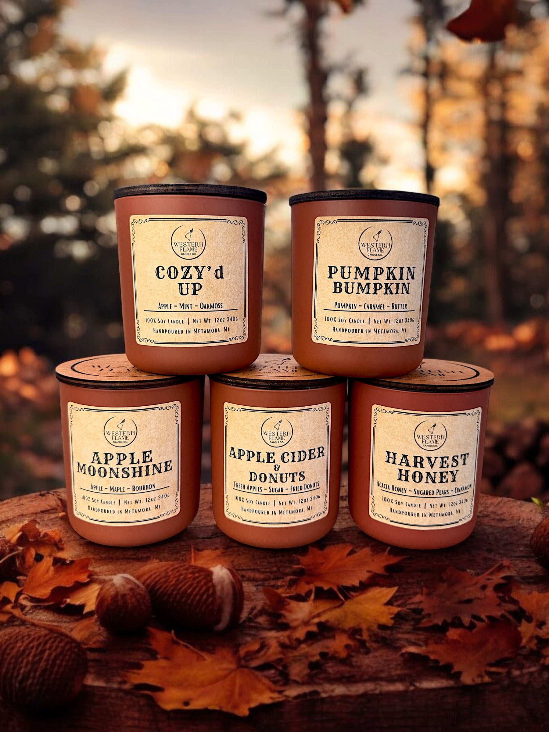 FALL COLLECTION Western Flame Candle Co Soy Fall Candles